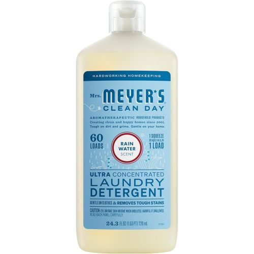 MRS. MEYER'S CLEAN DAY Ultra Concentrated Laundry Detergent, Rain Water Scent, 24.3 fl oz