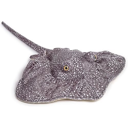 ZHONGXIN MADE Simulation Stingray Fish Plush Toys Stuffed Animal - 20 inch Manta Ray Bass Leopard Stingray Deep Sea Toy, Cute Skate Fish Toy as Gift for Kids