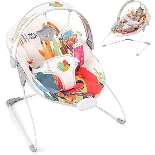 AskCat Electric Baby Bouncer Seat with Music, for Infant 0-6M, Up to 20 lbs