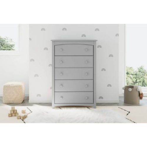 Storkcraft Kenton 5-Drawer Dresser - Pebble Gray