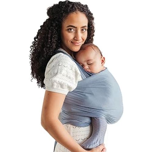Solly Baby Wrap, Buttery-Soft Baby Carrier Newborn to Toddler 8-25 Lbs., Lightweight & Hands-Free Infant Wrap, Breathable Summer Carrier, Baby Wearing & Postpartum Essential, New Mom Gift, Coastal