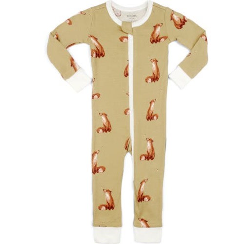 Organic Cotton Zipper Pajama, 3-6M