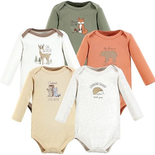 Luvable Friends Hudson Baby Bodysuits 5pk