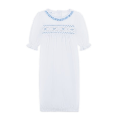 Dreamy Hydrangeas Smocked Gathered Gown
