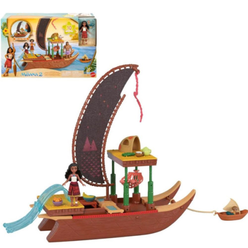 Mattel Disney Moana 2 Adventure Canoe Floating Boat Playset