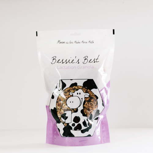 Bessie's Best Lactation Granola - 1 lb - Lactation Support for Breastfeeding Moms with Oats, Flaxseed, and Brewer's Yeast - Milk-Boosting Lactation Snack