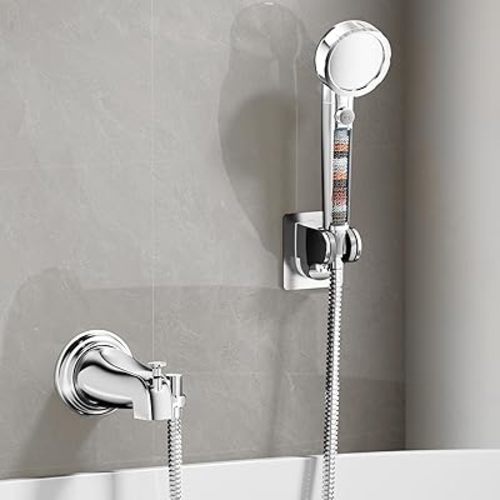 All Metal Bathtub Faucet Sprayer Attachment with filter, Chrome