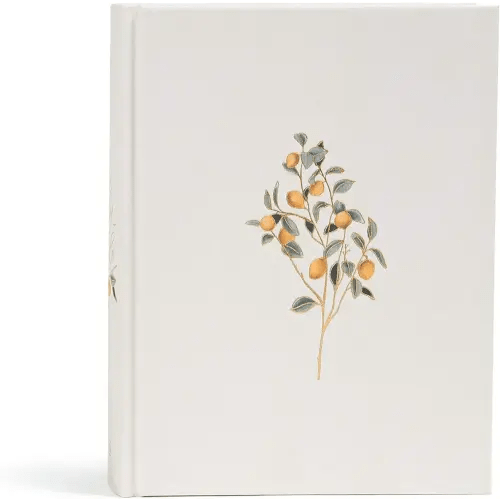 CSB Notetaking Bible for Women, Hosanna Revival Edition, Lemons Cloth Over Board, Black Letter, Single-Column, Journaling Space, Reading Plan, Easy-to-Read Bible Serif Type