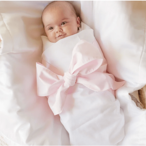 Bow Swaddle ® - Palm Beach Pink