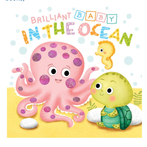 Little Hippo Books Brilliant Baby: In the Ocean - Children's Touch and Feel and Learn Sensory Board Book