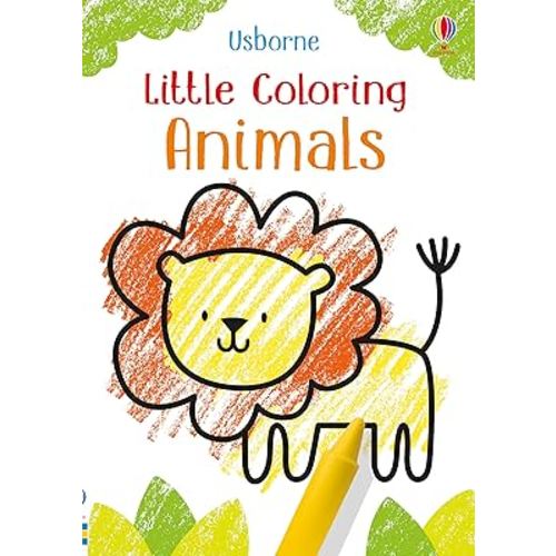 Little Coloring Animals: A Fun-filled Coloring Book with Simple Outlines and Large Areas to Color, Perfect for Developing Pencil Control and Coloring Skills in Young Children