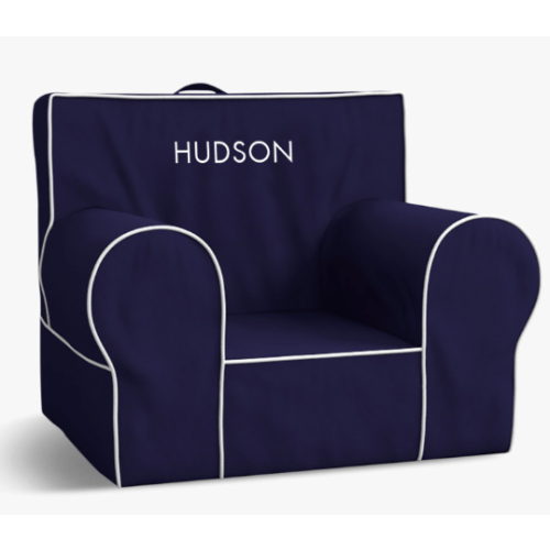 Anywhere Chair®, Navy with White Piping | Pottery Barn Kids