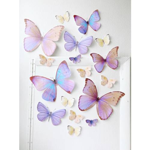 Giant Paper Butterflies Pastel Sunset