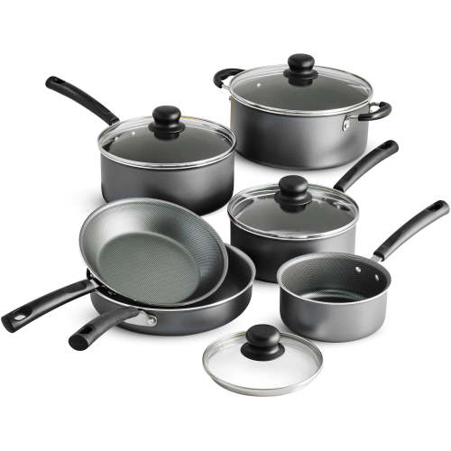 Tramontina Primaware 10 Piece Non-stick Cookware Set with Pots, Pans, Lids for Easy Cooking
