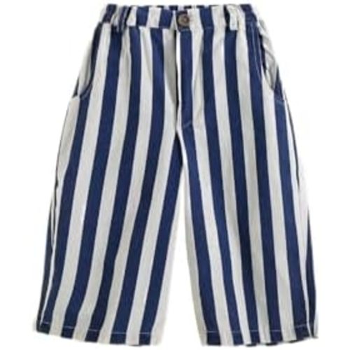 Spring Autumn 6Months-3Years Toddler Thin Cotton Stripe Elastics Pants for Baby Boys and Girls