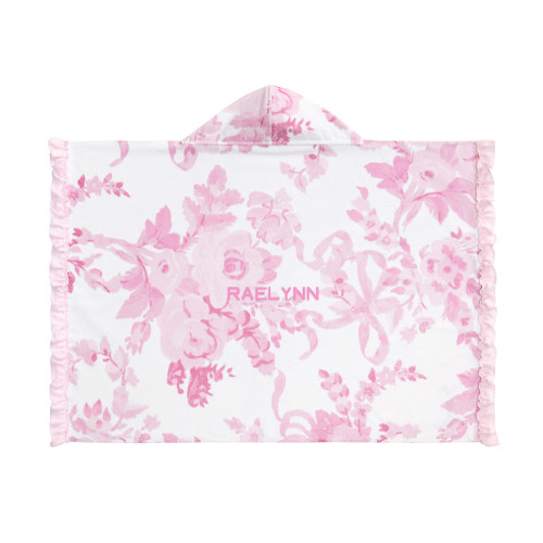 LoveShackFancy Damask Baby Beach Hooded Towel UPF 50+