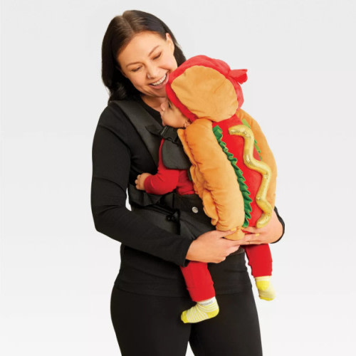Baby Hot Dog Infant Carrier and Hat Halloween Costume