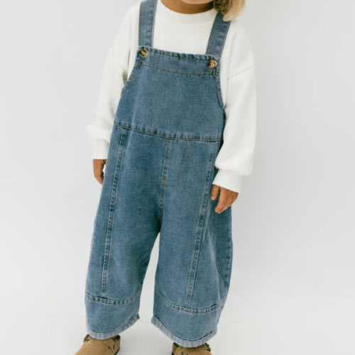 Oversized Denim Overalls