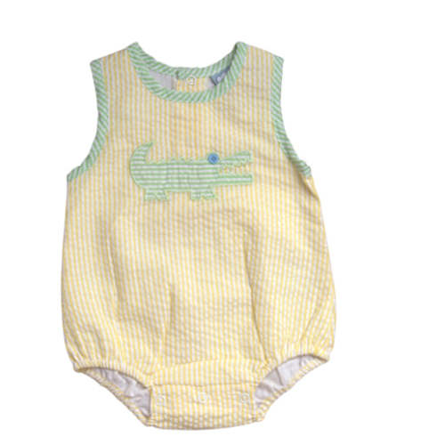 Alligator Appliqué Boy Bubble