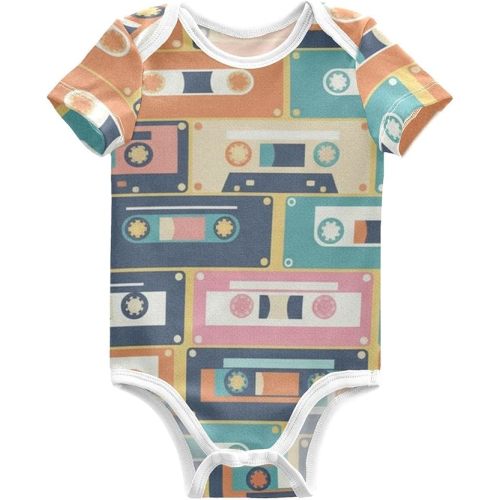 Emelivor Baby Boy Girl Bodysuit Short Sleeve Unisex Newborn Outfit Clothes Infant Romper Jumpsuit Bodysuit for Babies