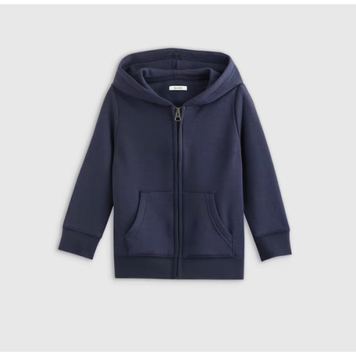 SuperSoft Fleece Zip Up Hoodie in Navy