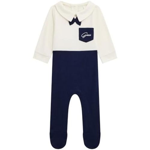 GUESS baby-boys Eco Brushed Interlock Overall
