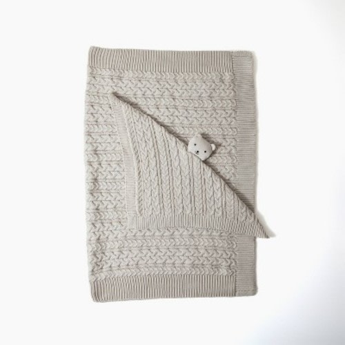 Picolette by Olivia Culpo Blanket + Lovey Gift Set - Neutral Bear