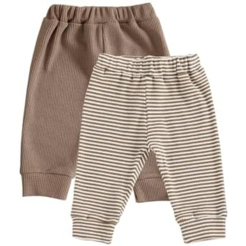 Baby Boy 2 Pack Pants Waffle Knit Sweatpants Soft Pull On Jogger Pant Toddler Fall Winter Bottoms