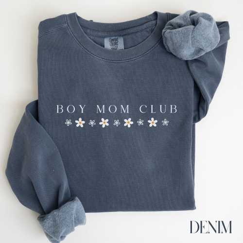 Boy Mom Club Sweatshirt: Comfort Colors Boy Mama Sweatshirt, Expecting Mom Gift