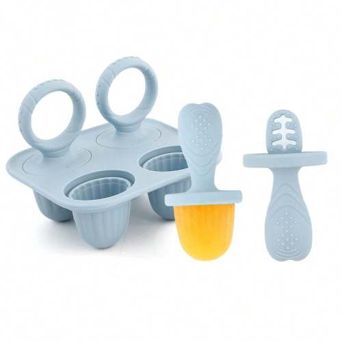 Silicone Baby Popsicle Mold, Teething Ice Lolly Maker, Ice Cream Mold, Teething Toy For Infant Food Supplement, Bite Toy | SHEIN USA