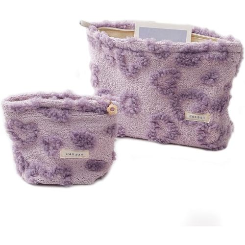 getgto 2 Pcs Makeup Bags, Large Cosmetic Bag Travel Toiletry Bag