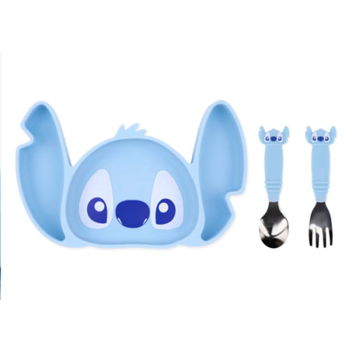 Grip Dish Essential Toddler 3-Piece Mealtime Set: Disney Stitch – Bumkins