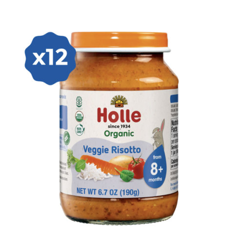 Holle Organic Baby Food Jar - Veggie Risotto - 12 Jars