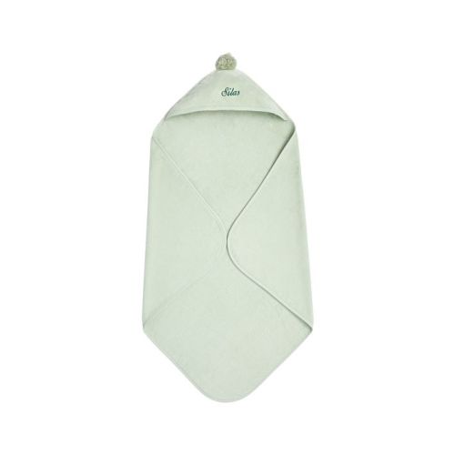 Super Soft Pom Pom Baby Hooded Towel | Pottery Barn Kids