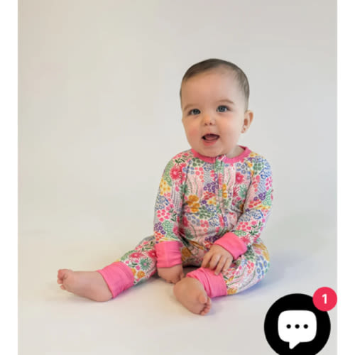 Convertible Zip Pajamas - Flower Fields – Goosies