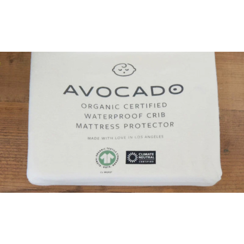 Organic Waterproof Crib Protector Pad | Avocado Green Mattress