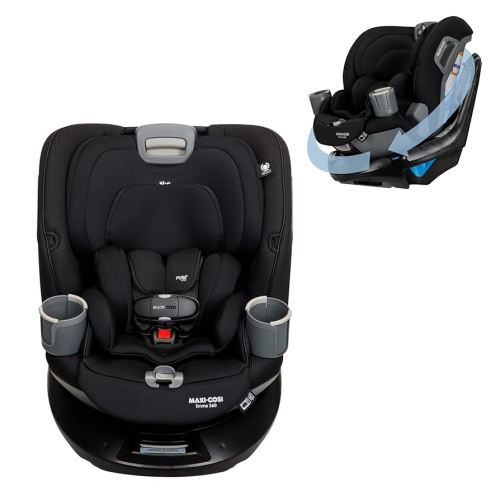 Maxi-Cosi Emme 360 Rotating Convertible Car Seat in Midnight Black