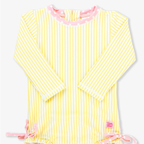Seersucker Long Sleeve One Piece Rash Guard