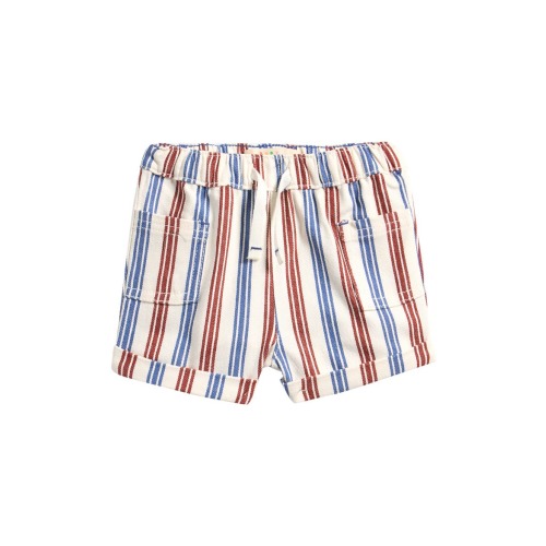 Stripe Stretch Cotton Shorts