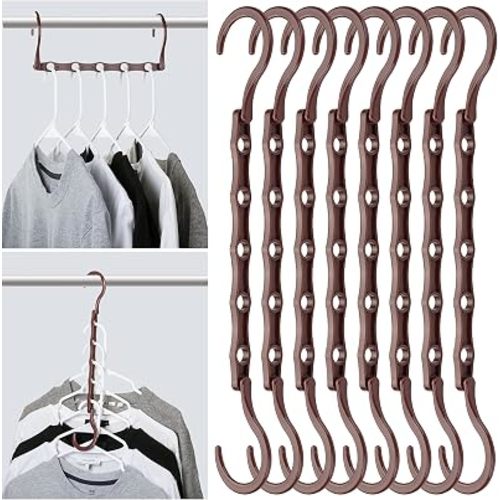 Mr. Pen- Space Saving Hangers, 8 pcs, 360° Rotating Hooks