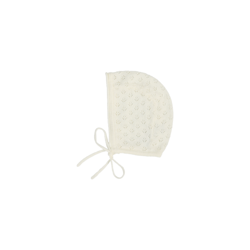 Knit Pointelle Bonnet