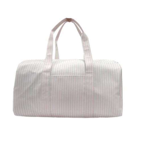 PIMLICO STRIPE PINK WEEKENDER - BACKORDERED UNTIL MID TO LATE MARCH – Southern Sorelle Embroidery Boutique