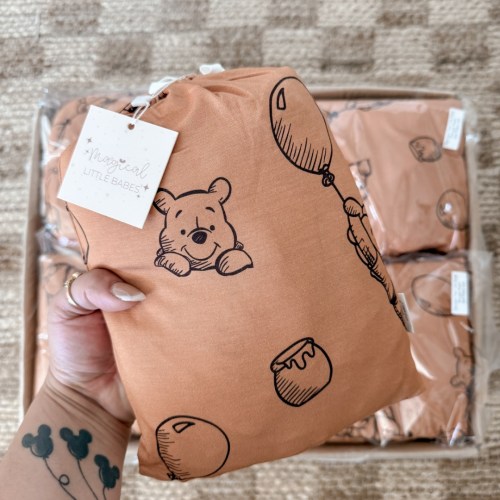 Simple Pooh Bamboo Bedding*READY TO SHIP