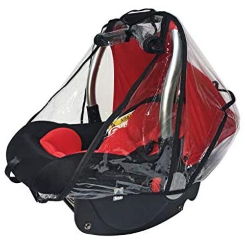 Baby & Beyond's Car Seat Rain Cover, Universal Car Seat Rain and Weather Shield, Raincover Features Quick-Access Zipper Door and Side Ventilation
