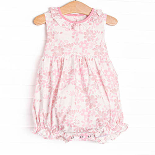 Growing Groovy Ruffle Neck Bubble, Pink – Stitchy Fish