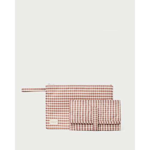 Dottie Brown Gingham Changing Pad | Soft Accessories