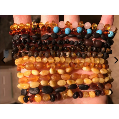 11 Inch Baltic Amber Teething Necklace Baby Authentic