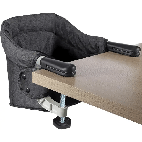 Hook on High Chair: High Chair for Babies and Toddlers 6-36 Months, Portable and Foldable High Chair for Home and Travel, Baby Feeding Chair, Setup in Seconds - Includes Carry Bag (Black)