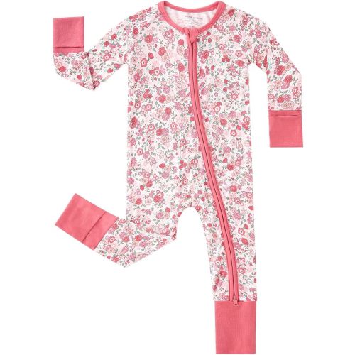 pureborn Baby Infant Boys Girls Zipper Sleeper Snug Fit Viscose from Bamboo Pajamas 0-24 Months