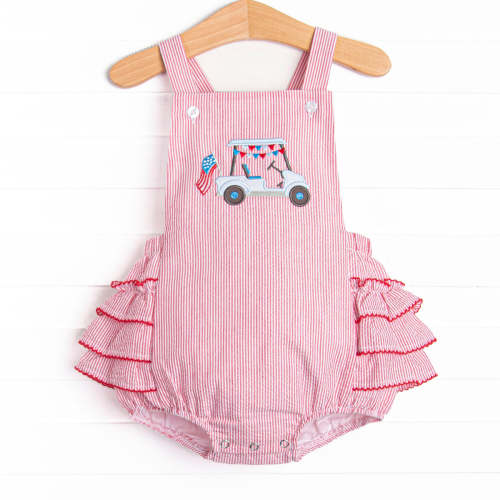 Fore Freedom Applique Ruffle Bubble, Red – Stitchy Fish